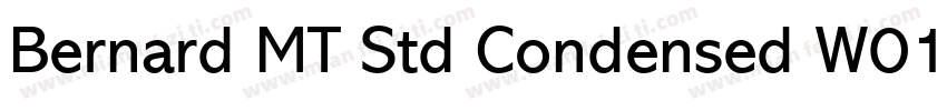 Bernard MT Std Condensed W01 Rg字体转换